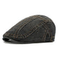 Unisex Vintage Distressed Baskenmützen Flache Schirmmütze