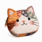 🐱✨ Niedliche Patchwork-Katzen-Geldbörse mit Münzfach & Kartenhalter – klein, kreativ & tragbar für Mädchen 👛🎀