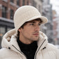 🧢❄️ Unisex-Wollmütze mit Schirm – warm, bequem & vielseitig