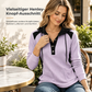 ⏰ Letzte Chance! Jetzt zugreifen!⏰ Damen lässiger Strick-Sweatshirt mit V-Ausschnitt