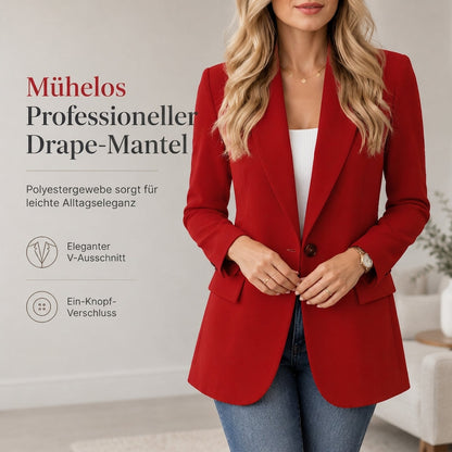 Damen Freizeit Blazer Jacke Offener Front