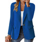 Damen Freizeit Blazer Jacke Offener Front