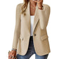 Damen Freizeit Blazer Jacke Offener Front