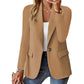 Damen Freizeit Blazer Jacke Offener Front