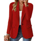 Damen Freizeit Blazer Jacke Offener Front