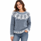 🎄 Nur heute 50%! Vintage Fair-Isle-Strickpullover für Damen – locker sitzend, mit Rundhals & Farbblock-Design ✨