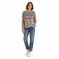 🎄 Nur heute 50%! Vintage Fair-Isle-Strickpullover für Damen – locker sitzend, mit Rundhals & Farbblock-Design ✨
