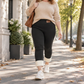 Damen Thermo-Leggings mit hoher Taille und Plüschfutter