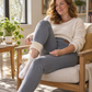 Damen Thermo-Leggings mit hoher Taille und Plüschfutter