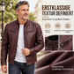 💥 50% RABATT + GRATIS VERSAND 📦 Stylische Herren-PU-Lederjacke mit Stehkragen