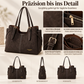 Retro bestumpfte PU-Leder-Handtasche