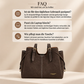 Retro bestumpfte PU-Leder-Handtasche