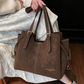 Retro bestumpfte PU-Leder-Handtasche