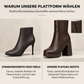 💥 GRATIS VERSAND 📦 Klobige Plateau-Stiefeletten mit dickem Blockabsatz – robust & stylisch 👢