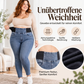 Damen elastische Skinny Jeans mit hohem Bund