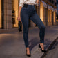 Damen elastische Skinny Jeans mit hohem Bund