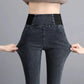 Damen elastische Skinny Jeans mit hohem Bund