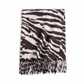 Damen Zebra Print Kunstkaschmir Schal, dicker warmer Winter Stola mit Fransen
