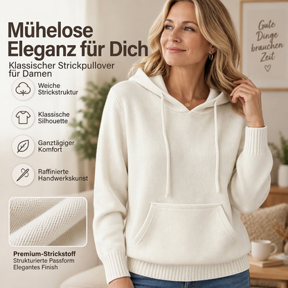 📢Letzter Tag!📢 Freizeit-Strickpullover mit Kapuze für Damen