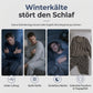 📢Jetzt zuschlagen!📢 Weiches, plüschiges Strick-Loungewear-Pyjama-Set für Herren mit einfarbigem Rundhalsoberteil und Karottenhose