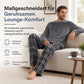 📢Jetzt zuschlagen!📢 Weiches, plüschiges Strick-Loungewear-Pyjama-Set für Herren mit einfarbigem Rundhalsoberteil und Karottenhose