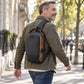 Diebstahlsichere Sling-Tasche mit USB-Ladeanschluss für Herren