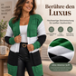 Damen-Strickjacke mit Farbblock-Design und offener Front – lässig & vielseitig