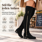 Schicke Damen-Overknee-Stiefel – figurbetont & bequem