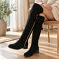 Schicke Damen-Overknee-Stiefel – figurbetont & bequem