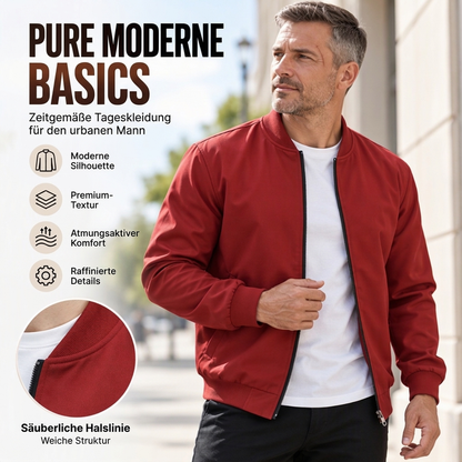 Inspirierende grafische Zip-Bomberjacke für Herren