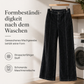 Damen Freizeit-High-Waist-Cordhose mit weitem Bein
