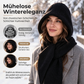 Damen 2-in-1 Thermo-Strickschal mit Kapuze