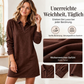 Elegantes Hemdkleid aus Wildledimitat für Damen