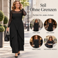Eleganter Mesh-Overall für Damen mit langen Ärmeln und Wickel-Overlay – versandkostenfrei