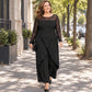 Eleganter Mesh-Overall für Damen mit langen Ärmeln und Wickel-Overlay – versandkostenfrei