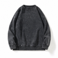Unisex Vintage Washed Heavyweight Rundhals-Pullover Sweatshirt