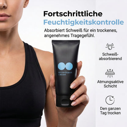 Schnelltrocknende Deodorant-Creme in Kugelform