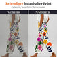 Lässige, kurze Damenhose mit Blumenmuster