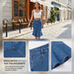 Ausgestellter Midi-Rock aus Denim im Meerjungfrauen-Stil
