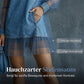 👗 Lantern Sleeve Faux Collar Denim Kleid – femininer Look mit Fake-Kragen, weiten Ärmeln & figurschmeichelndem Denim-Schnitt