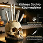 💀Halloween-Überraschung - bis zum halben Preis🎃Kreativer Totenkopf-Messerhalter aus Harz