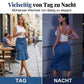 Ausgestellter Midi-Rock aus Denim im Meerjungfrauen-Stil