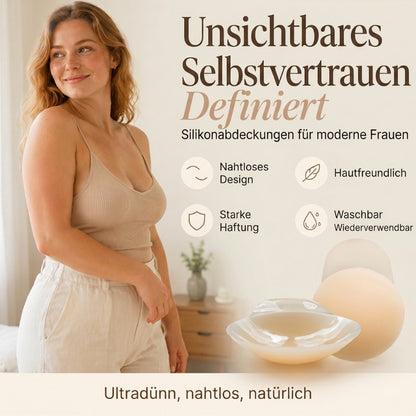 💞Kaufe 1 und erhalte 1 GRATIS dazu!🌈Nahtlose, selbstklebende Brustwarzenabdeckungen mit Push-up-Effekt für Damen